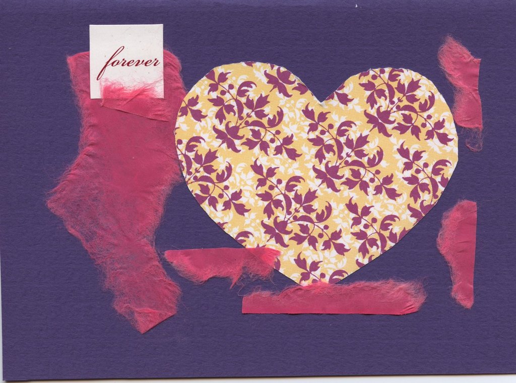 001 - Purple 'Forever' with heart