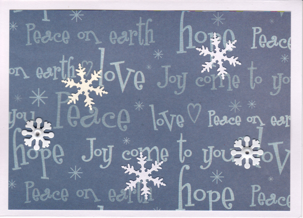(SOLD) 010 - Snow (Peace, Love, Joy, Hope)