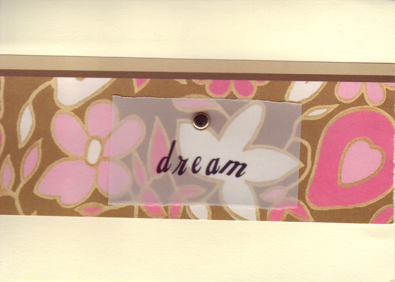 (SOLD)146 - 'Dream' (with floral background)