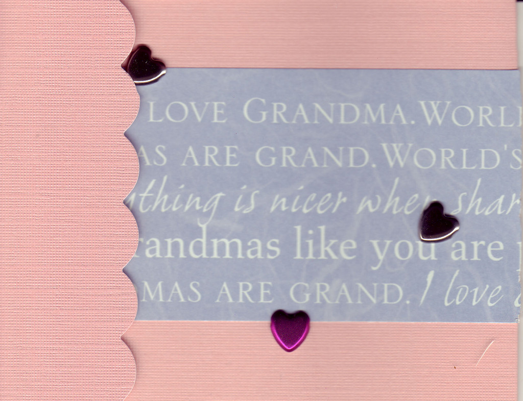 031 - (SOLD) 'I love Grandma' with hearts